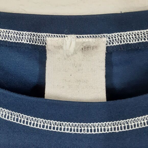 Samuel Adams Adult Mens Large Blue Long Sleeve Polyester Shirt - Picture 3 of 6